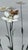 Vintage Tole Kinetic Sculpture of White Flowers With a Bee For Sale - Image 4 of 12