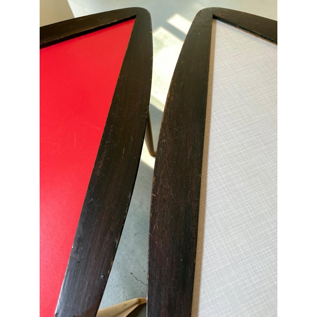 1960s Guitar Pick Side Tables in the Style of Arthur Umanoff - Pair For Sale - Image 9 of 13