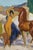 Late 20th Century Les Dioscures Expressionist Oil Painting on Board After Robert Eugène Pougheon For Sale - Image 6 of 11