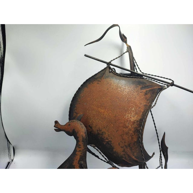 Vintage Griffin Wall Lamp Ship, 1970s For Sale - Image 6 of 8