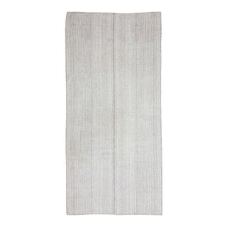 Vintage Gray Modern Turkish Kilim Rug For Sale