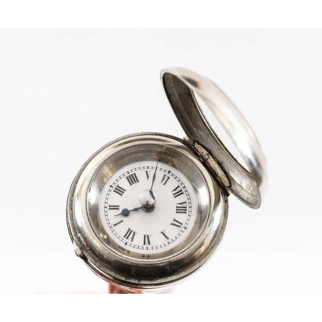 Antique Silver and Snakewood Watch Opera Cane, 1800s For Sale - Image 5 of 17