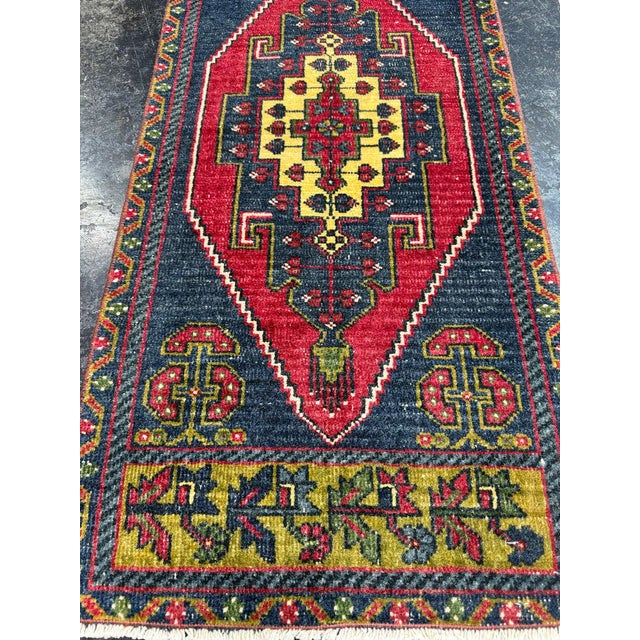 Contemporary Turkish Yastik Rug 1'8" x 3'8" For Sale - Image 3 of 5