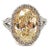 5.25 Certified Natural Yellow & Diamond Ring Size 6 For Sale