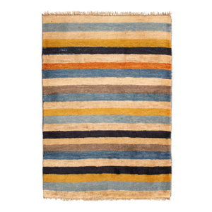 Vintage Hand-Knotted Persian Gabbeh Rug 2'10" X 4'1"