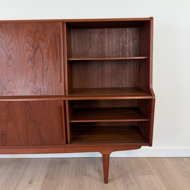 1960s Henning Jorgensen Style Teak Danish Modern Highboard For Sale In Cleveland - Image 6 of 12