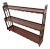 Antique Mahogany Plate Shelf Small Book Display Free Standing or Wall Mount For Sale