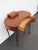 French Early 1900s Kidney Shape Carved Inlaid Small Writing Desk 6620 For Sale - Image 14 of 16