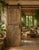 Vintage Indian Lotus Mandala Carved Sliding Barn Door in Reclaimed Wood 80x28 For Sale - Image 4 of 5