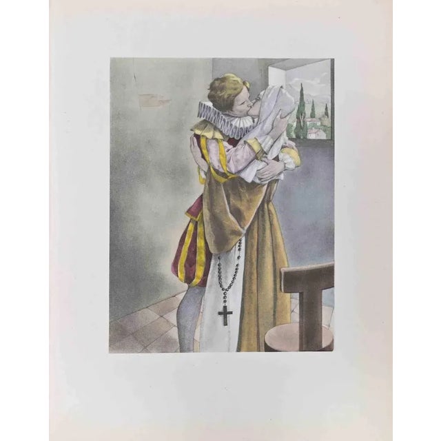 La Monaca is a color lithograph on ivory paper, created by the Italian artist Umberto Brunelleschi (Montemurlo 1879- Paris...