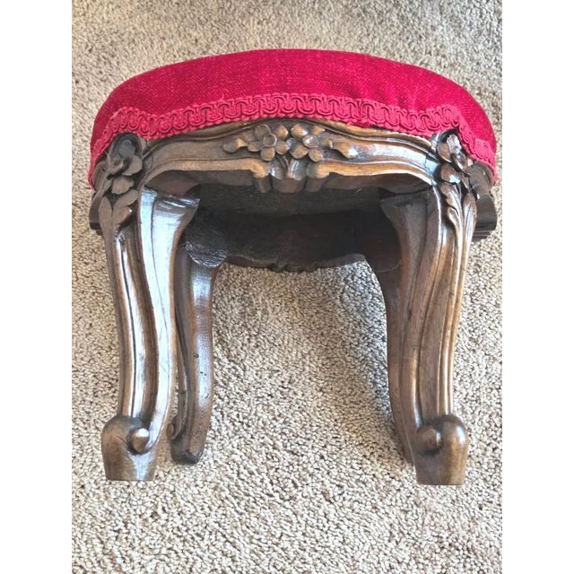 Antique Gooseneck Rocker With Footstool For Sale - Image 18 of 18