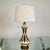 Vintage Mid century Modern ceramic table lamp for sale. It's a beautiful color lamp with an atomic aesthetic, and is very...