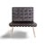 Barcelona Armchair in Black Leather by Mies van der Rohe for Knoll International For Sale - Image 18 of 18