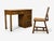 A. Brandt Ranch Oak, Mid-Century Modern, Oak, Writing Desk and Chair, USA, 1950s A unique solid oak writing desk and...