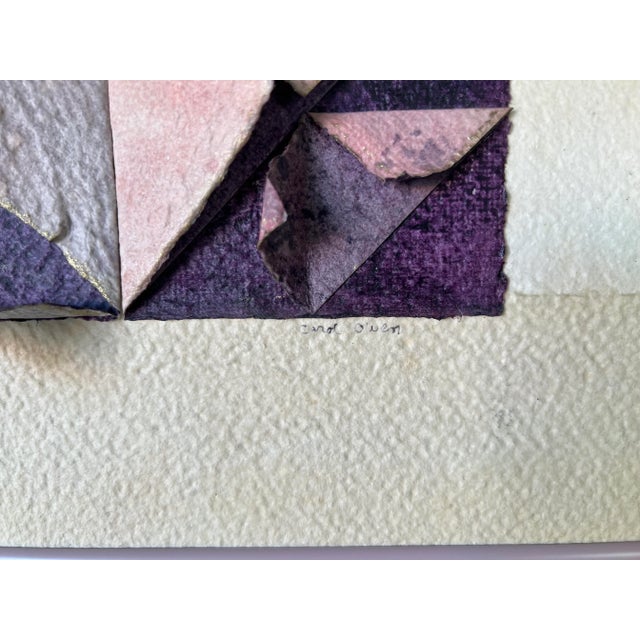 1970s 70's Postmodern Mixed Media Collage Wall Art by British Artist Carol Owen For Sale - Image 5 of 13