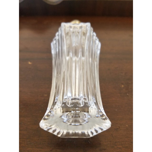 1930s Vintage Crystal Salt and Pepper Shakers For Sale - Image 5 of 6