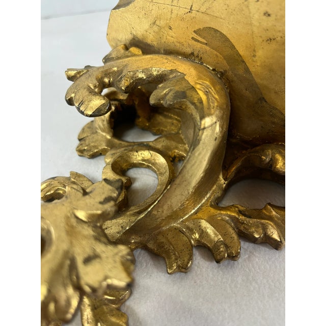 Gold Antique Gold Wall Bracket For Sale - Image 8 of 9