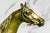 English Stately Large Equestrian Antique Saddled Horse Statue Sculpture Cast Metal Marble Base Country Home Decor For Sale - Image 3 of 16