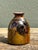 Late 20th Century Vintage Hand Painted Leaves Studio Pottery Vase For Sale - Image 5 of 12