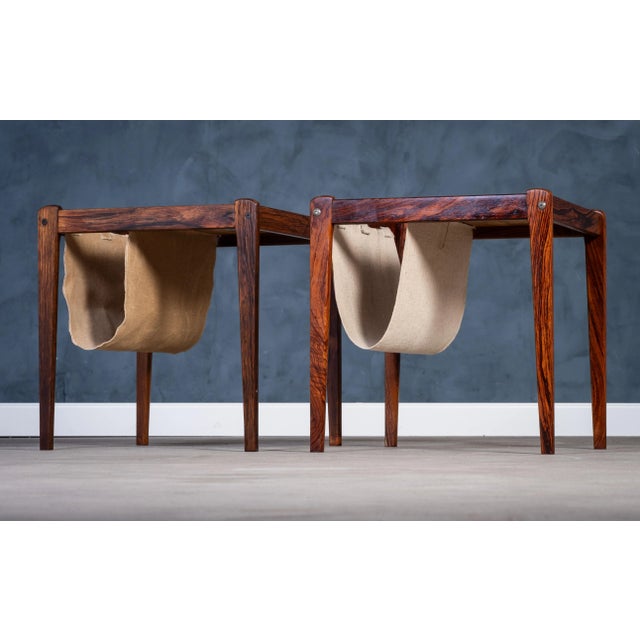 Rosewood Magazine Holders by Brdr. Furbo, 1960s, Set of 2 For Sale - Image 4 of 17