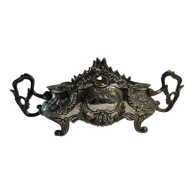 Vintage Godinger Silver Plate Jardiniere Art Nouveau Centerpiece For Sale
