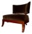 Late 20th Century Barbara Barry for Baker Brown Velvet Low Lounge Chair For Sale