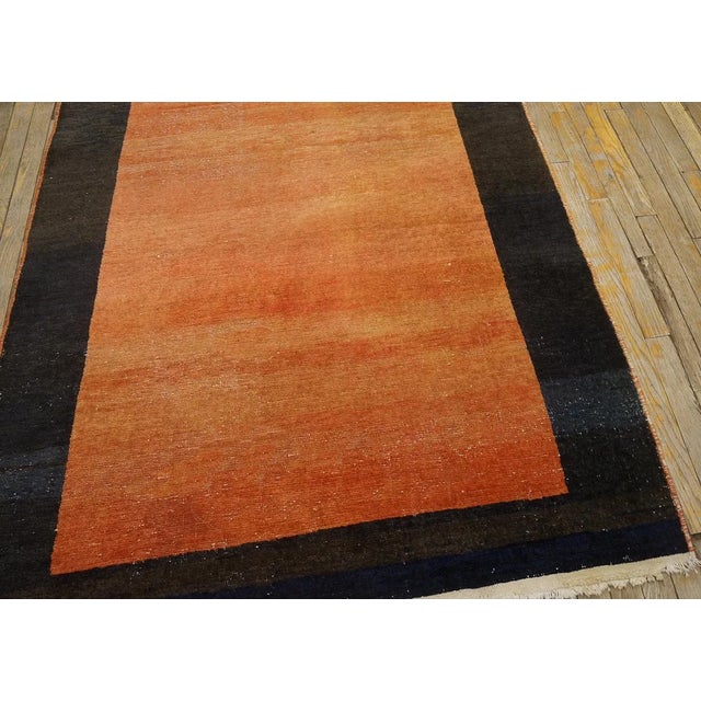 1950s Orange Open Field Vintage Turkish Anatolian Runner Carpet 4'3" X 18'8" Knotted Wool Rug For Sale In New York - Image 6 of 9