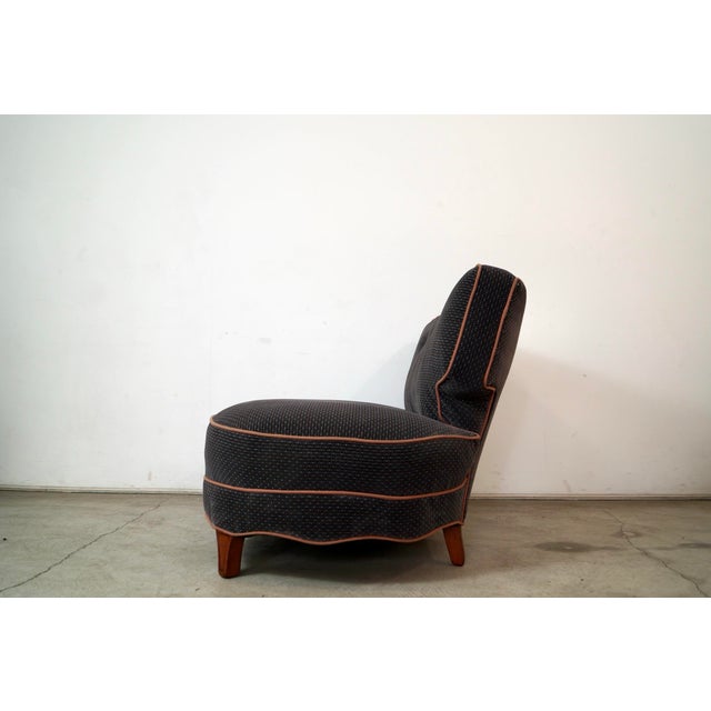 1940’s Art Deco Mid-Century Armless Lounge Settee Sofa For Sale - Image 9 of 12