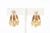 Vintage 18 Karat Gold Pierced Earrings Italian For Sale - Image 10 of 10