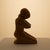 Vintage African Jasper Stone Sculpture-Kneeling Figure-Carved-Abstract-Modern For Sale - Image 6 of 11