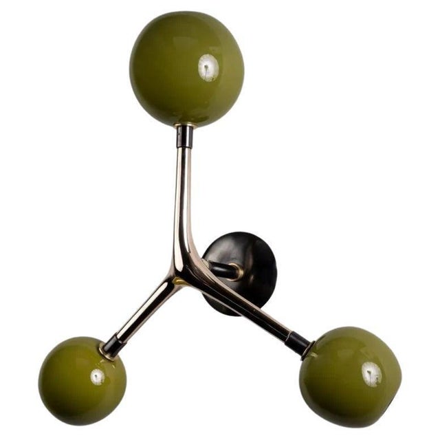 Metal Olive Ocellus Lamp by Isabel Moncada For Sale - Image 7 of 7