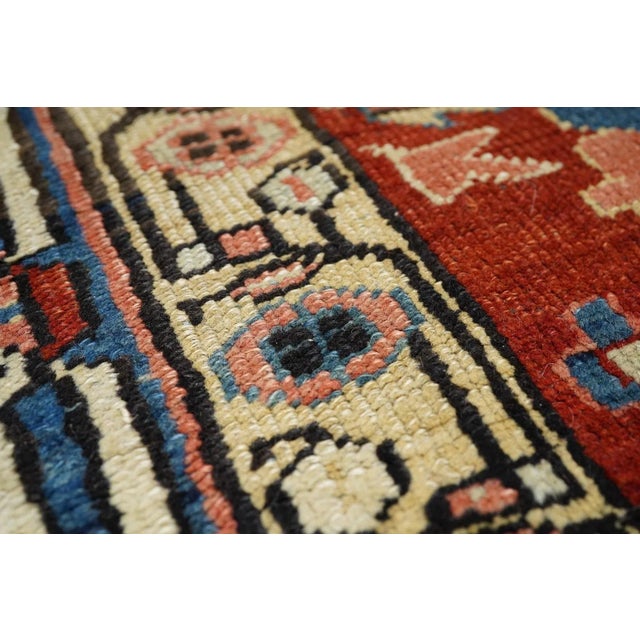 Red Late 18th Century Antique Serapi Rug 10'1'' x 13'5'' For Sale - Image 8 of 11