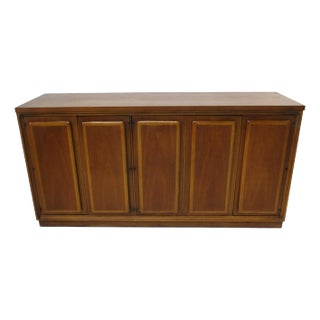 Broyhill Mid Century Walnut Credenza Forward 70 Collection For Sale