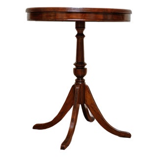 Vintage Solid American Walnut Pedestal Table For Sale