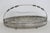 Mid 20th Century Mayell Queen Anne Divided Glass Dish on Footed Silver Plated Handled Stand For Sale - Image 11 of 15