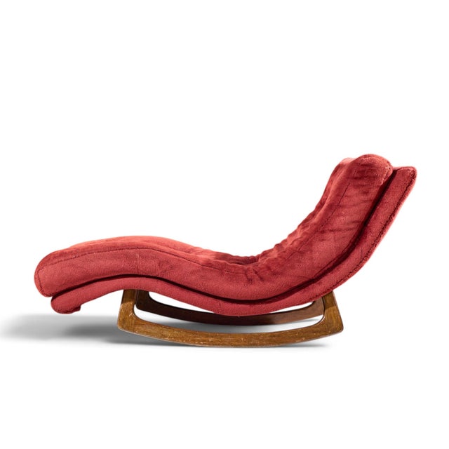 Craft Associates Adrian Pearsall for Craft Associates Mid Century Rocking Wave Chaise Lounge Chair For Sale - Image 4 of 9