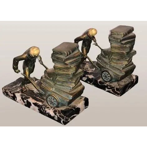 Brass 1960s Vintage William Shakespeare Bookends - Set of 2 For Sale - Image 8 of 10