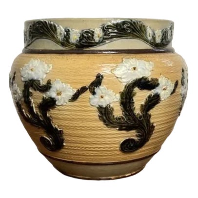 Antique Victorian Jardiniere from Doulton Lambeth, 1880 For Sale