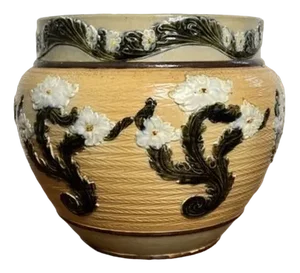 Antique Victorian Jardiniere from Doulton Lambeth, 1880