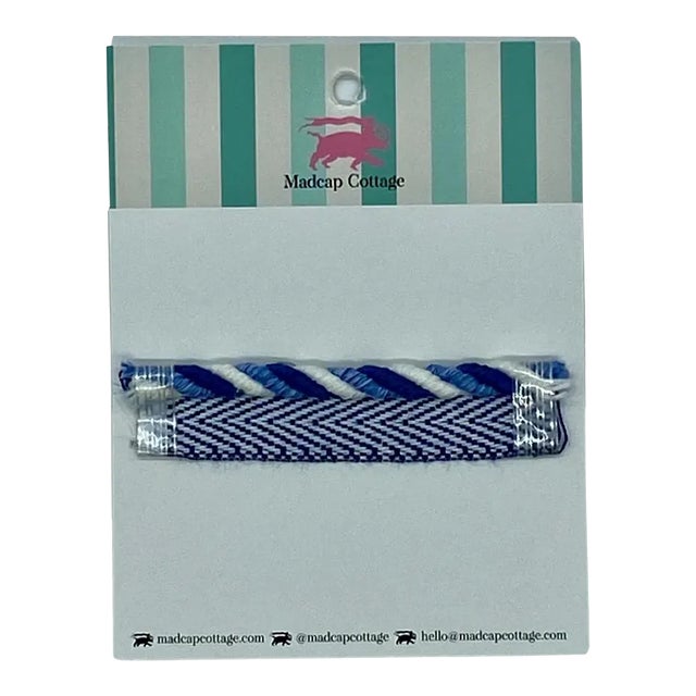 Knot's Landing 1/4" Flange Trim Navy Sample For Sale