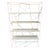 Tonin Casa “Naviglio” Italian Modern White Metal and Glass Bookcase For Sale