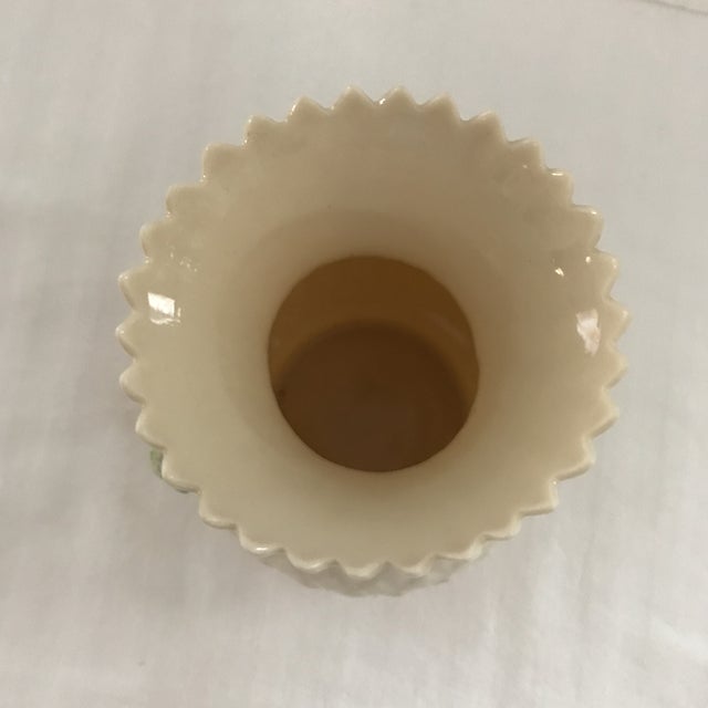 Belleek Blue Thistle Tulip Vase Chairish