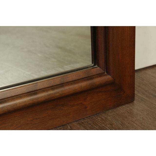 Late 20th Century Stickley Traditional Cherry Frame Wall Mirror For Sale - Image 9 of 12
