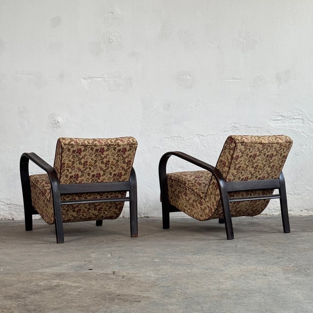 Mid-Century Modern Lounge Chairs by Karel Koželka & Antonín Kropáček, 1960s, Set of 2 For Sale - Image 4 of 11