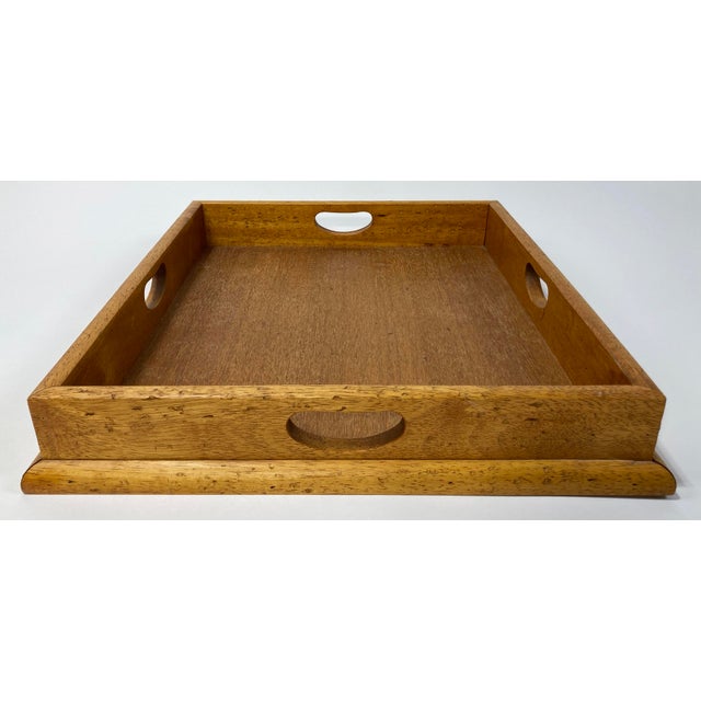 Brown Vintage Large Ralph Lauren Handled Wood Tray For Sale - Image 8 of 11