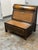 Asian Wooden Storage Bench + Cane Panels, Vintage For Sale - Image 4 of 12