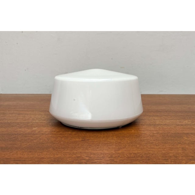 Metal Mid-Century Modern German Minimalist Glass Ceiling Lamp from RZB, 1960s For Sale - Image 7 of 18