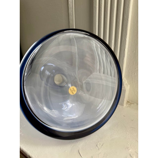 Modern Estelle Colored Glass Cobalt Vogue Decanter For Sale - Image 3 of 3