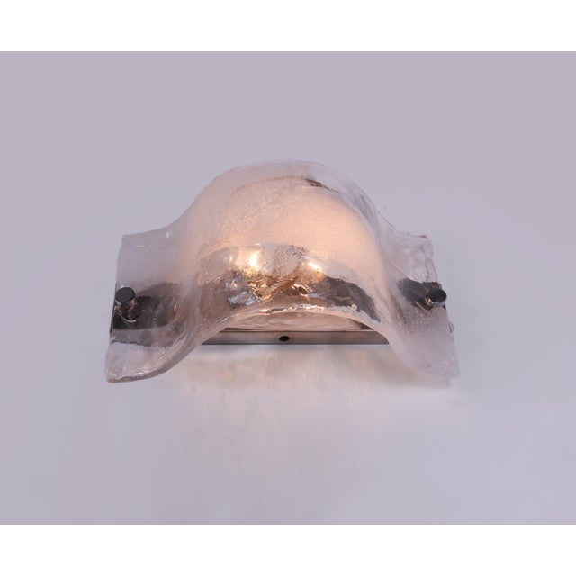Large Murano Glass Wall Sconce from Mazzega, 1960s For Sale - Image 13 of 18