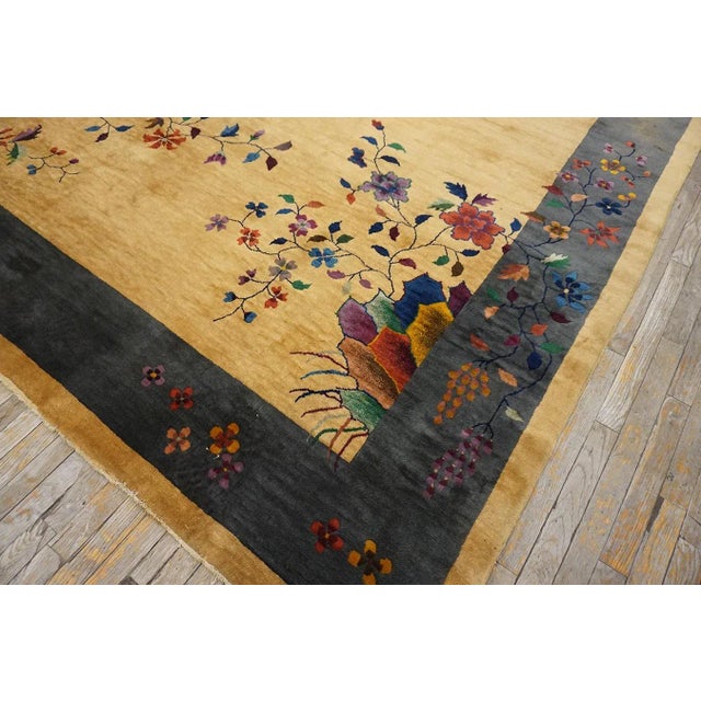 1920s Chinese Art Deco Carpet ( 9' x 11'6" - 274 x 351 ) For Sale - Image 11 of 12
